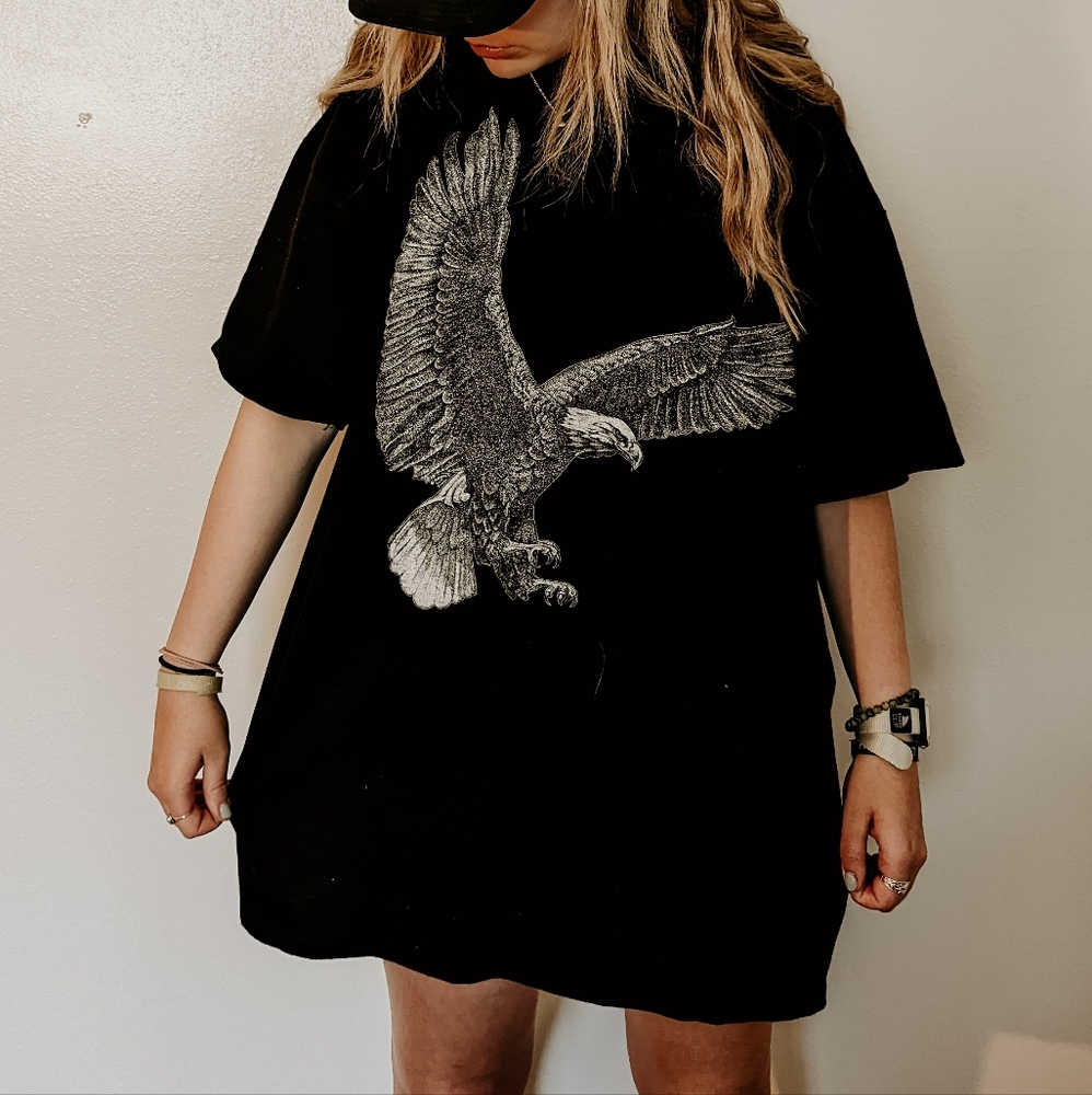 Black Vintage Eagle Bartels Motorcycles shirt